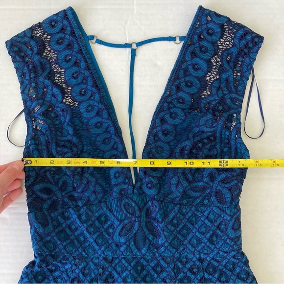 Free People One Million Lovers Lace Dress Size 2 Blue - Picture 10 of 11
